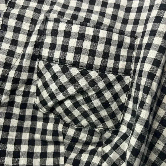 Vintage Guess Jeans Belted Gingham & Denim Dress Size 13 - Picture 8 of 12